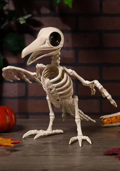 10.5-Inch Creepy Raven Skeleton Decoration Main image