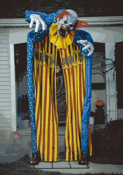 10 Foot Animated Looming Clown Archway Prop Main image