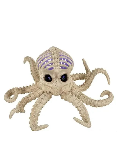 12-Inch Light Up Skeleton Octopus Decoration Main image