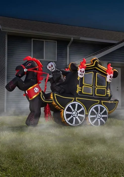 10FT Inflatable Halloween Carriage Decoration Main image