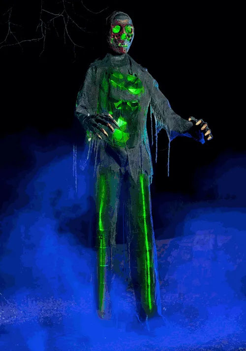 12FT Lighted Zombie Animatronic Decoration