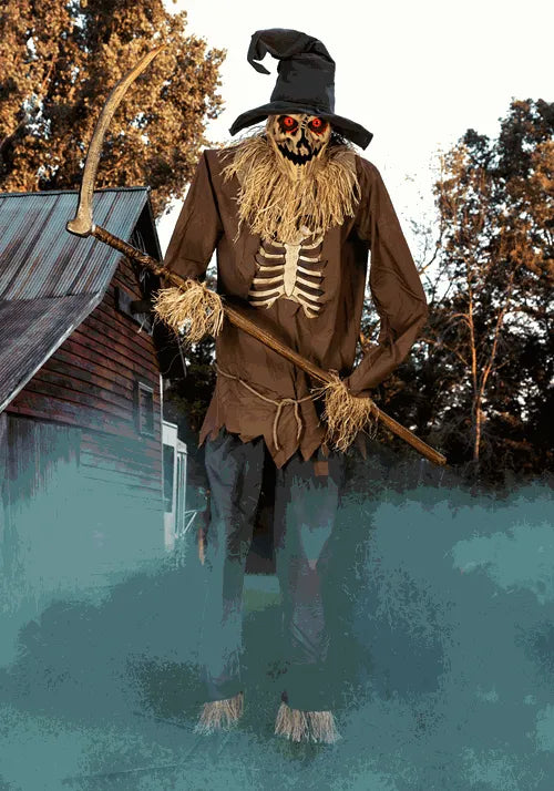 12FT Scarecrow Animatronic Decoration - Tekky Main image