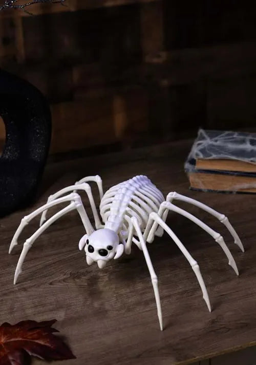 13.6 Black Light Ghostly Spooky Spider Skeleton Prop