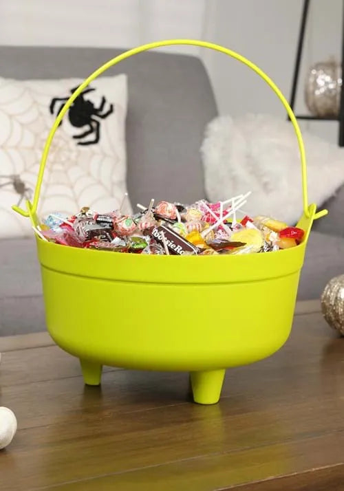 14-Inch Neon Green Cauldron with Handle