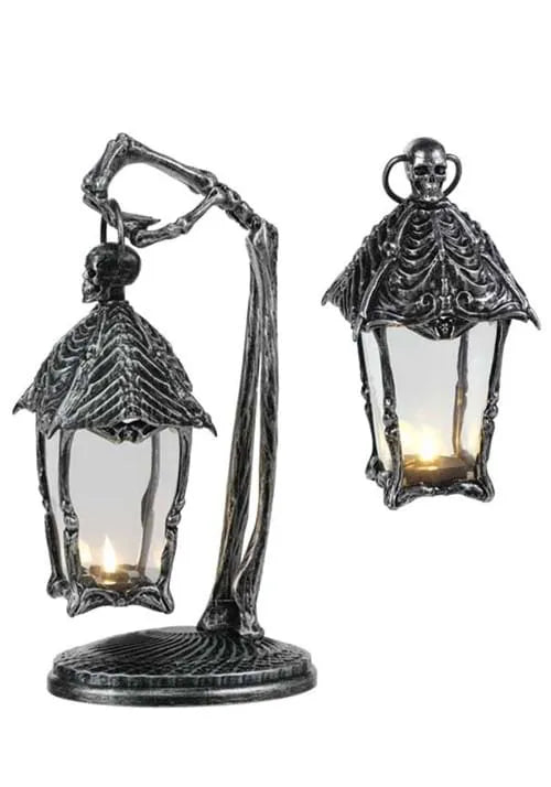 16.5-Inch Skeleton Crew Gothic Lantern Decoration