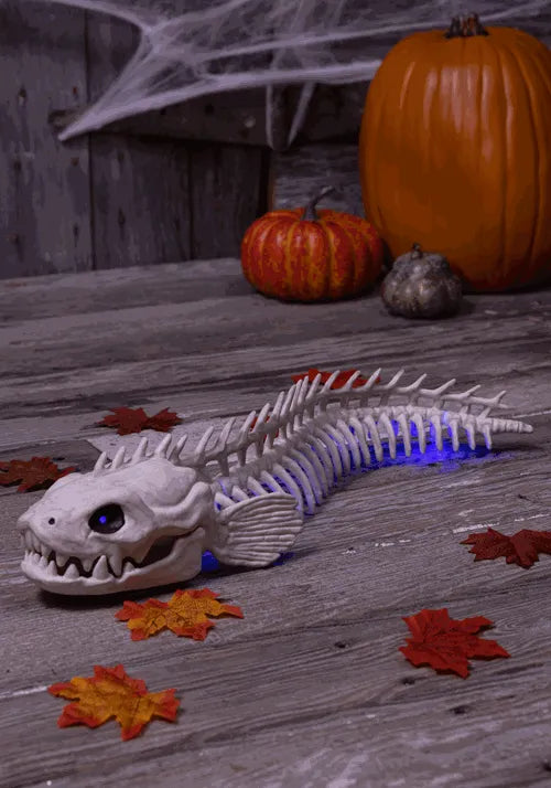 19.25 Inch Light Up Electric Skeleton Eel Decoration Main image