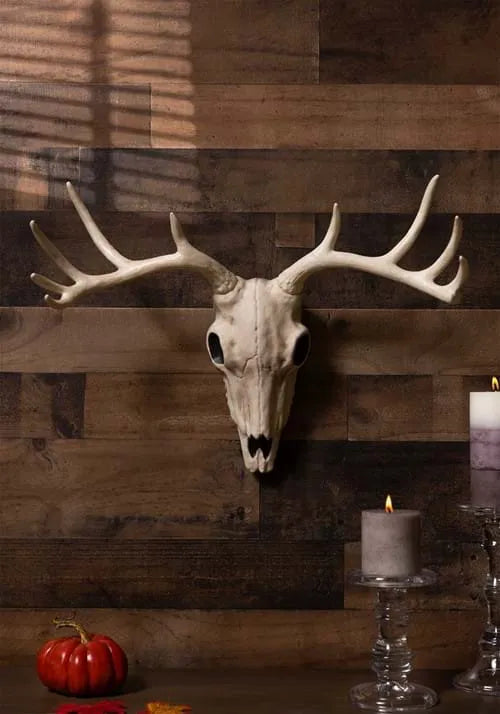 21-Inch Buck Skull Prop Decoration Main image
