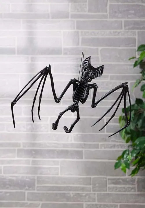 22-Inch Medium Black Bat Skeleton Prop Decoration Main image