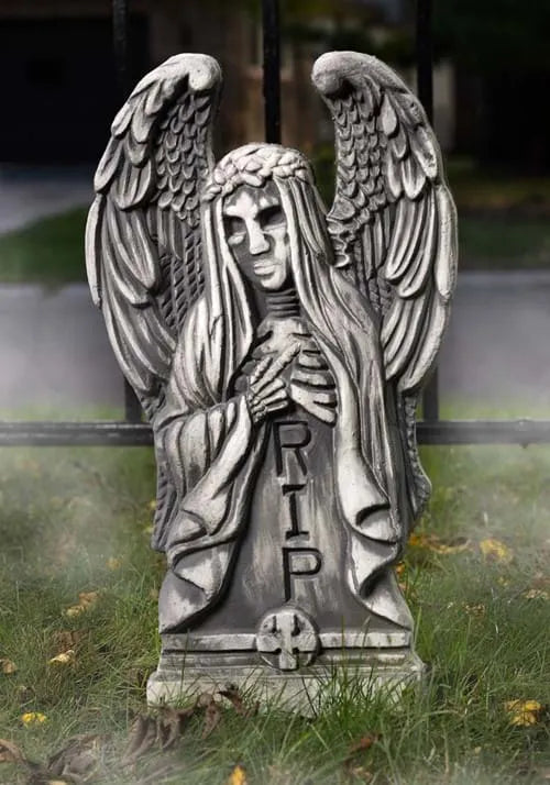 24-Inch Angel of Death Tombstone Decoration