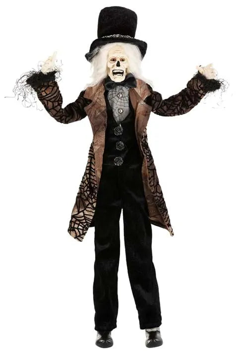 24-Inch Posable Sitting Halloween Zombie Man Decoration