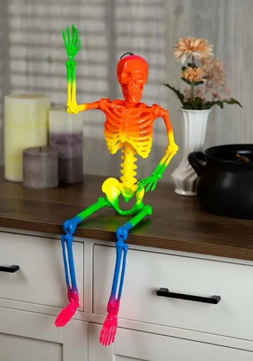 24-Inch Rainbow Skeleton Prop Decoration Main image