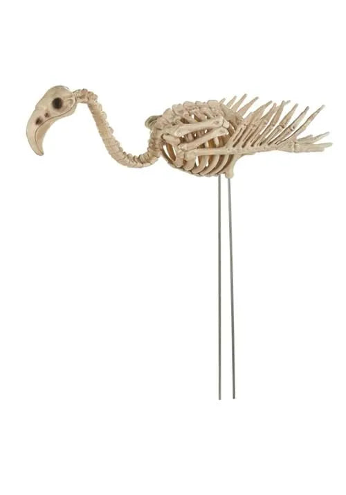 26.5-Inch Skeleton Flamingo Decoration