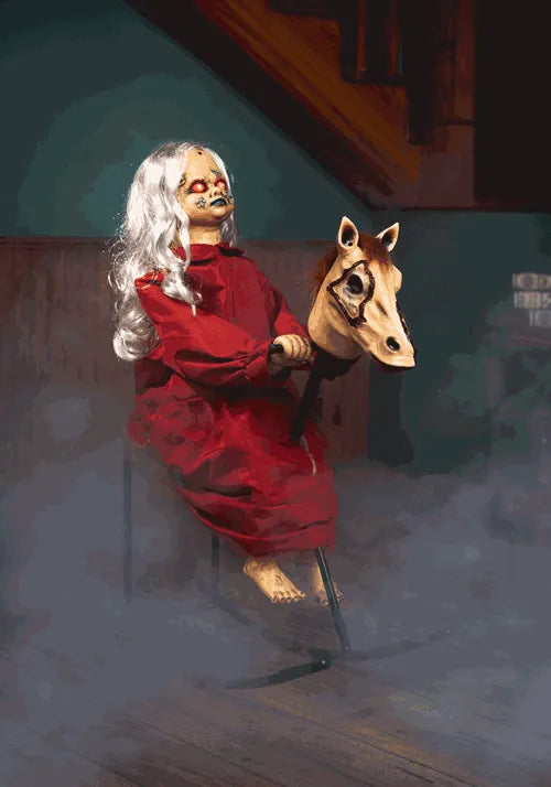 3.5FT Rocking Rebecca the Zombie Doll Animatronic Decoration Main image