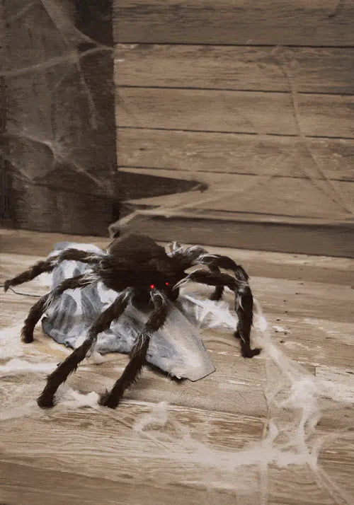 36-Inch Jumping Black Spider Animatronic Decoration Main image