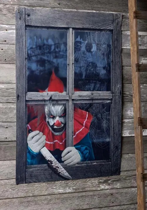 47-Inch Printing Curtain Clown Outside the Window Decoration Main image