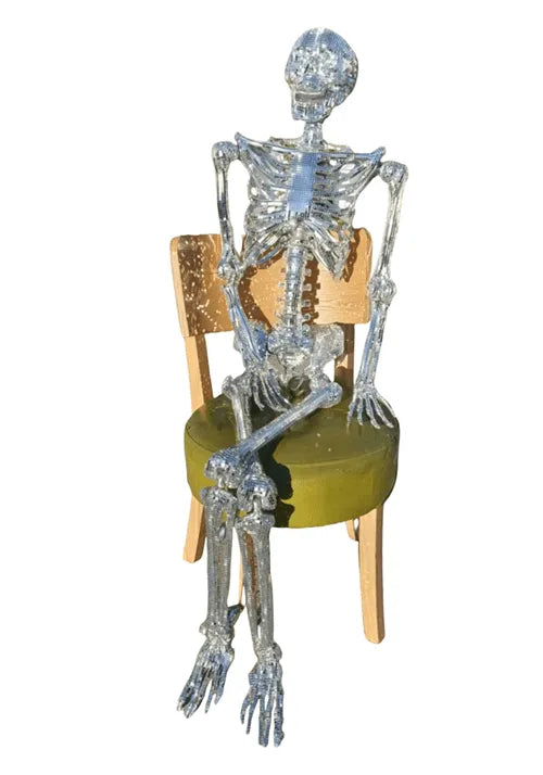5FT Disco Skeleton Halloween Decoration Main image