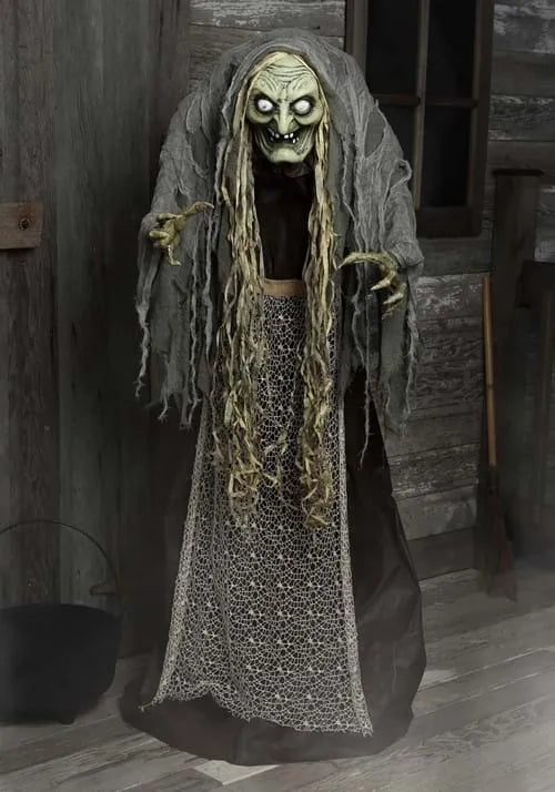 5FT Hag the Witch Animatronic Decoration - Scream Saver Main image
