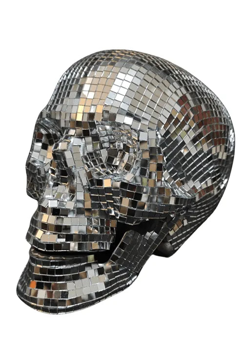6-Inch Disco Skull Decoration