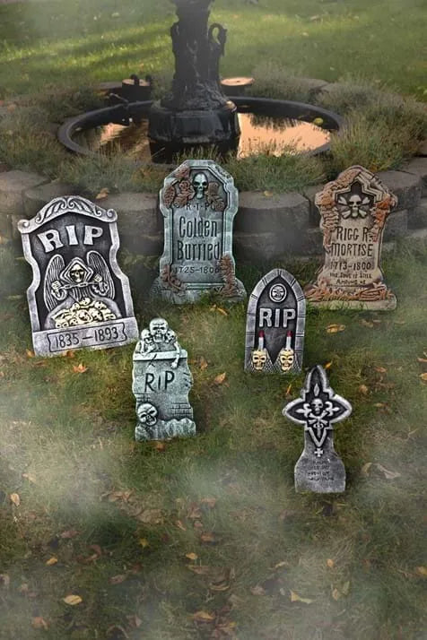 6 Piece Tombstone Decoration Set Main image