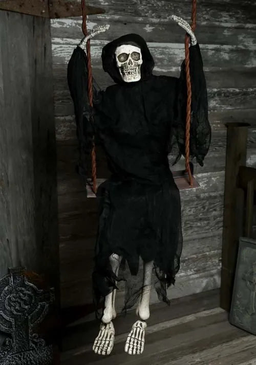 5FT Grim Reaper Swinging Decoration Main image