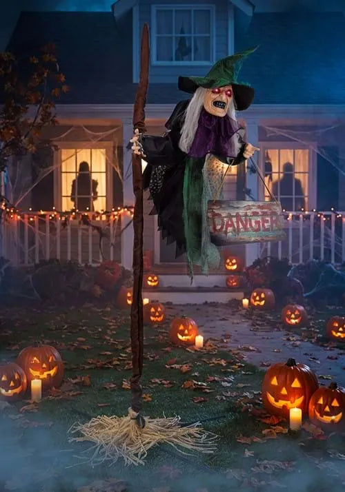6.5FT Flying Florence Animatronic Witch Decoration Main image
