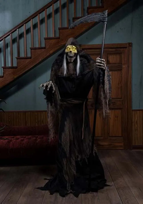6FT Lunging Reaper Animated Seasonal Visions Decoration Main image