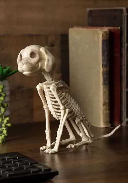 7.5-Inch Sitting Puppy Skeleton Decoration