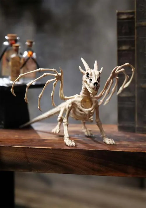 7-Inch Dragon Skeleton Halloween Decoration Main image