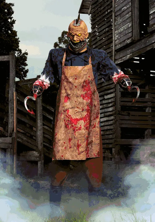 7.5FT Animated Bloody Buzzhead Butcher Decoration Main image