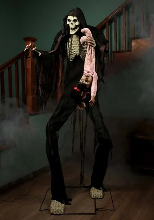 7FT Animated Towering Boogey Man with Kid Decoration