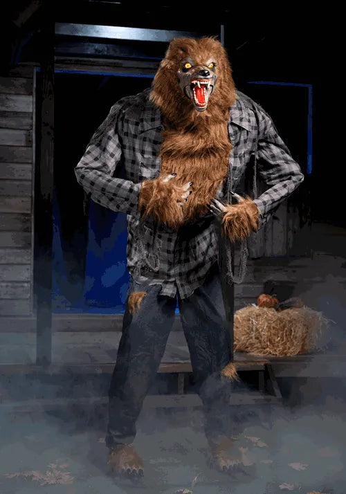 7FT Howling Werewolf Animatronic Halloween Decoration Main image