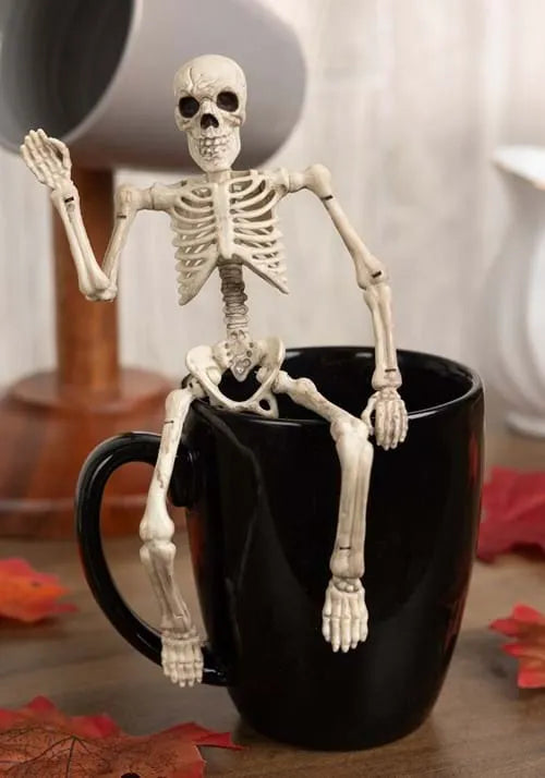 8-Inch Bendable Skeleton Halloween Decoration Main image