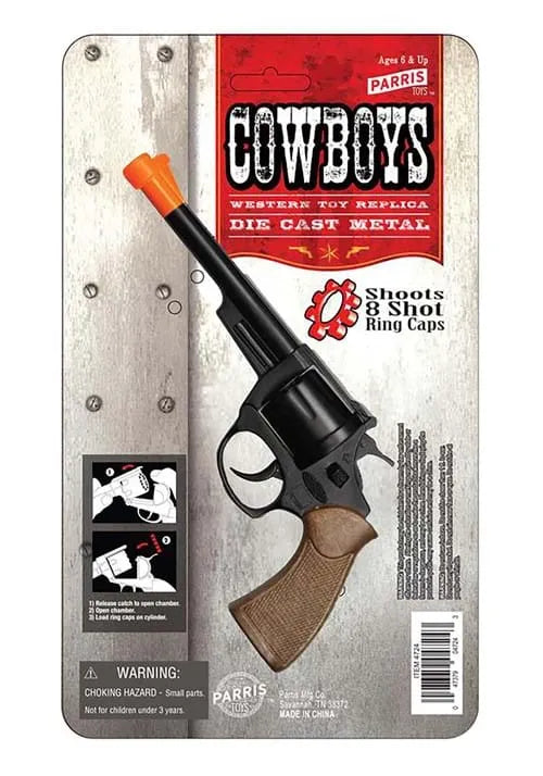 8 Shot Die Cast Pistol Toy Accessory