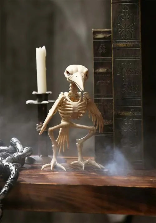8-Inch Raven Skeleton Decoration Main image