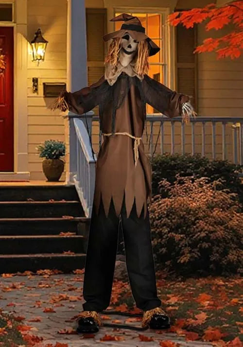 8FT Hellgore the Haunted Scarecrow Animated Decoration - Scream Saver Main image