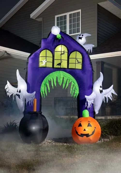 9FT Ghostly Castle Arch Inflatable Decoration