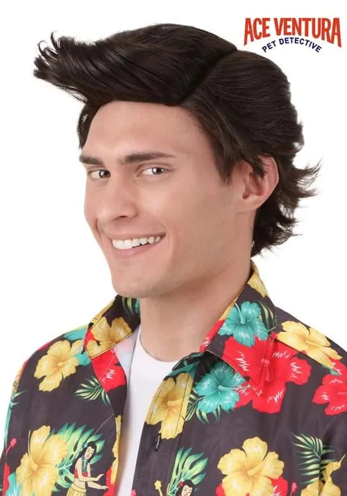 Adult Ace Ventura Costume Wig Main image