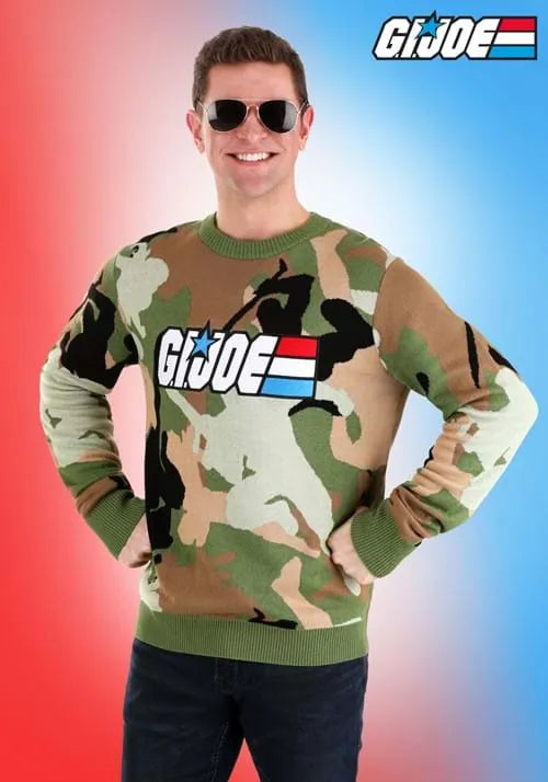 Army GI Joe Camo Adult Sweater