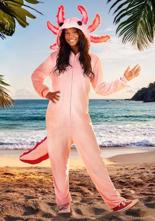 Adult Axolotl Costume Onesie Main image