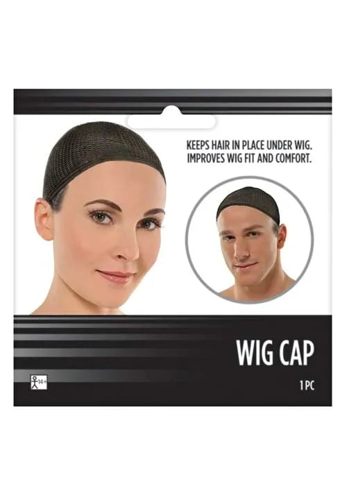 Adult Black Costume Wig Cap Accessory Main image