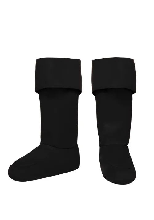 Adult Black Superhero Boot Costume Covers
