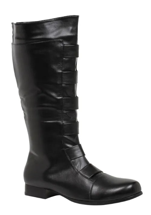 Adult Black Superhero Boots Main image