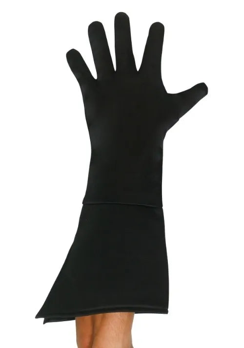 Black Superhero Adult Gloves Main image