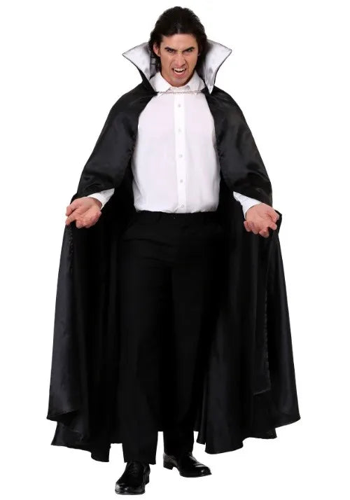 Adult Black Vampire Cloak Costume Main image