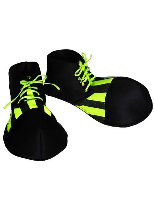 Adult Blacklight Reactive Two Tone Clown Shoes Main image