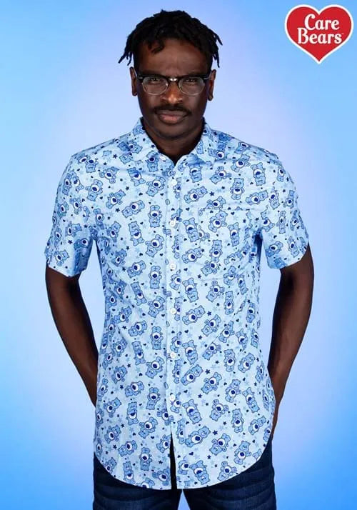 Adult Care Bears Blue Business Shirt Main image