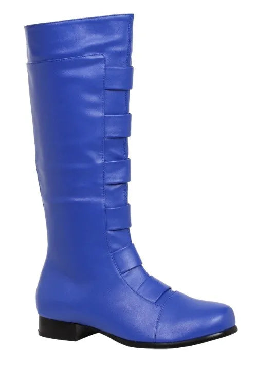 Blue Superhero Boots for Adults Main image