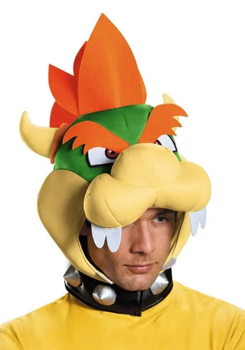 Adult Bowser Costume Headpiece Main image