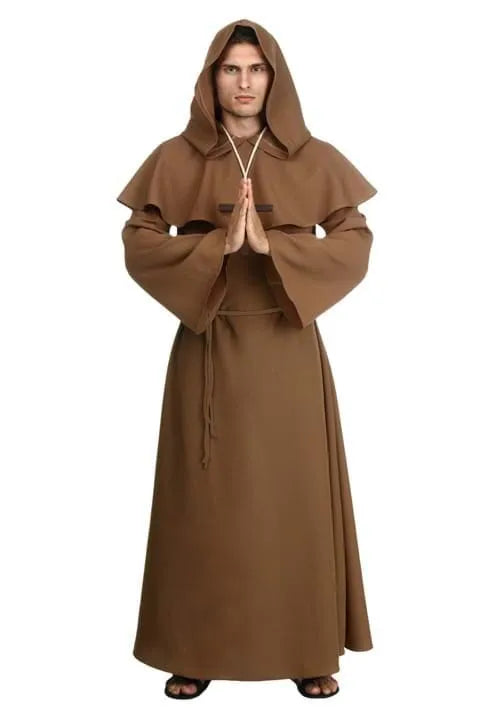 Adult Brown Monk Robe Costume Main image