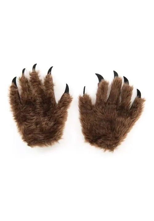 Adult Brown Costume Wolf Paws
